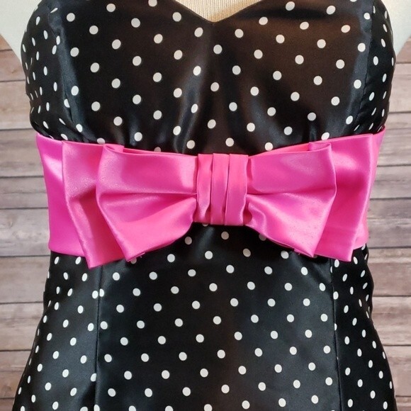 JESSICA McCLINTOCK for GUNNE SAX Polka Dot Dress size 7 - Picture 3 of 8